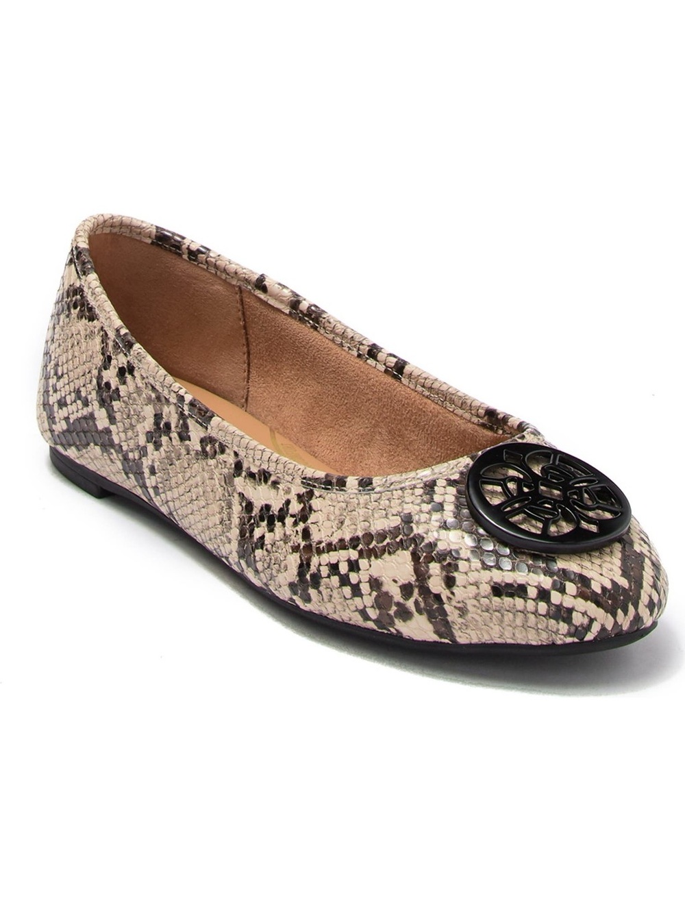 Circus by Sam Edelman Colleen Snake Print Skimmer Ballet Flats 8.5